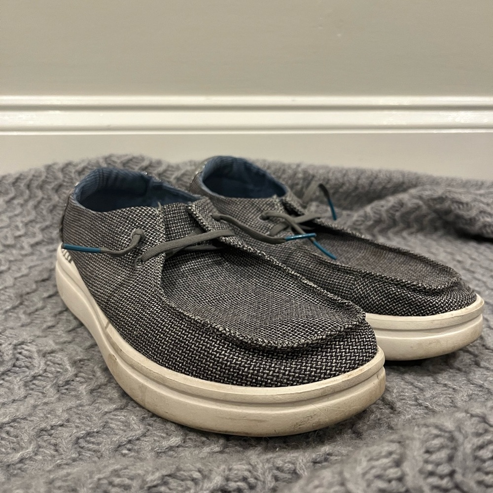 HEY DUDE Women's Wendy Rise Sox - Stone 9 - Chunky Comfort Knit Loafer